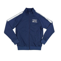 Veste de jogging en coton écologique FOROLY FOX pour homme avec broderie de logo, style streetwear, fermeture éclair