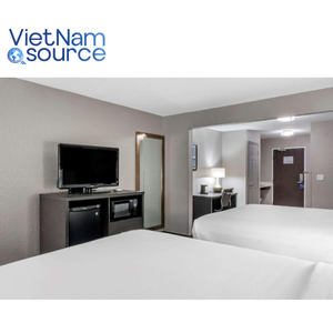 Muebles de dormitorio de estilo Comfort Inn con panel de TV al mejor precio: construcción duradera de MDF/HPL con muebles de calidad de exportación de Vietnam - Product Image 3