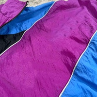 Vestes coupe-vent OEM personnalisées, design fin, col montant, broderie, nylon, style vintage rétro, fermeture éclair, pour hommes