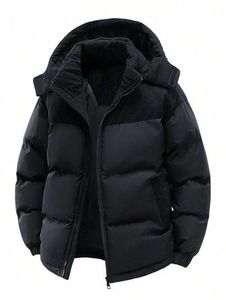 Chaqueta de invierno para hombre de alta calidad, a prueba de viento, con cuello alto, transpirable, tipo puffer, hecha 100% de poliéster/algodón. - Product Image 5
