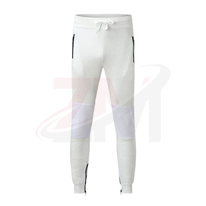 Conjunto Deportivo de Sudadera con Capucha para Hombre, Color Blanco y Negro, Bloques de Color, Manga Larga, Cordón Ajustable, Ropa Casual de Otoño, Material Transpirable de Poliéster y Algodón - Product Image 5