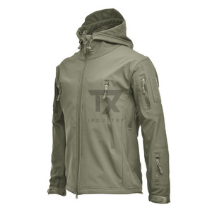 <b>Men's</b> Hooded Softshell <b>Jacket</b> Waterproof <b>Lightweight</b> Insulated Windbreaker Fleece Lined <b>Rain</b> Shell <b>Jacket</b> Outdoor <b>Jackets</b> - Product Image 2