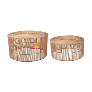 Table basse en rotin naturel faite à la main en gros Meubles de maison de style écologique tissés à la main au Vietnam - Product Image 3