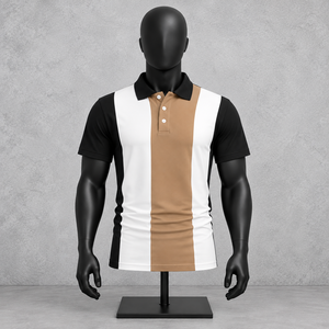 T-shirts en polyester tricoté personnalisés brodés et imprimés 2025, séchage rapide, manches courtes, coupe décontractée, vêtements d'été pour hommes - Product Image 1