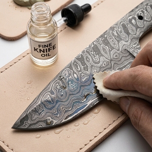 Cuchillo EDC de Acero de Damasco Hecho a Mano para Caza y Bushcraft, Hoja en Bruto para Fabricación de Cuchillos DIY, Componente Directo de Fábrica para Fabricantes - Product Image 4