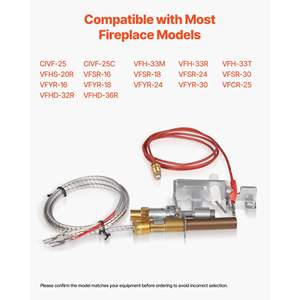 Gruppo Pilota Gas OE 103779-01 PP231 NG8218 per Accensione a Gas Naturale, Ricambio Compatibile con Modelli CIVF-25 VFSR-18 per Caminetti - Product Image 5