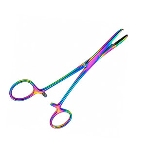 Pinzas Quirúrgicas de Esponja con Recubrimiento de Titanio Arcoíris, Pinzas Hemostáticas de Acero Inoxidable, Fabricante de Pakistán - Product Image 2