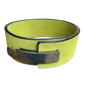 Ceinture de musculation en cuir robuste avec boucle à levier, équipement professionnel de musculation pour la force athlétique et l'entraînement en salle de sport - Product Image 1