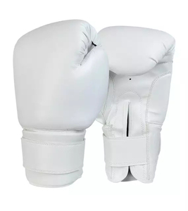 Gants de boxe personnalisés 2026 en similicuir professionnel pour l'entraînement de Muay Thai et MMA, protection UV, fermeture auto-agrippante - Product Image 4