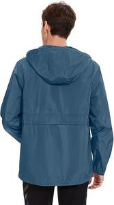 Veste coupe-vent respirante antibactérienne à capuche personnalisée pour unisexe, légère, imperméable, vêtements de sport streetwear, vente en gros OEM USA - Product Image 5