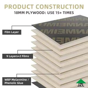 Tablero de MDF de Melamina de Abedul Fabricado en Vietnam, Resistente al Agua, con Núcleo de Goma Recubierto de Película de 15/18/21 mm, Ecológico y Versátil, de Alta Calidad - Product Image 4
