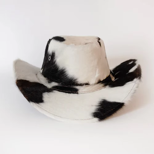 Sombrero de Vaquero con Patrón de Piel de Vaca, Unisex, Casual para Exteriores, Adulto, 58-60CM, Cuatro Estaciones, Marca Personalizada, Impresión Digital - Product Image 5