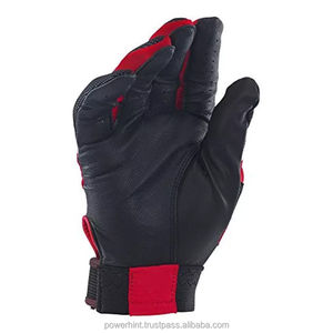 Guantes de Bateo de Béisbol Profesionales, Guantes de Dedo Completo para Mano Derecha, Guantes de Cuero de Palma Duraderos Personalizados de Alta Calidad al por Mayor - Product Image 3