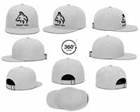 Gorra Snapback de 5 Paneles Sweet Fox, Gris, con Bordado de Goma en 3D, Unisex, Estilo Casual, Hip Hop