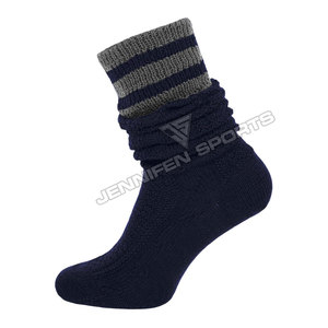 Custom <b>Men's</b> Knee High Trachten <b>Socks</b> <b>For</b> Oktoberfest Bavarian Celebrations Navy Blue Wool Blend - Product Image 3