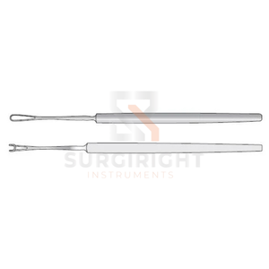 Instrument ophtalmique droit à boucle longue et à pointe arrondie personnalisé Snellens Vectis, en acier inoxydable CE MOL, SI-OIS-0001, Classe I, chirurgical - Product Image 3