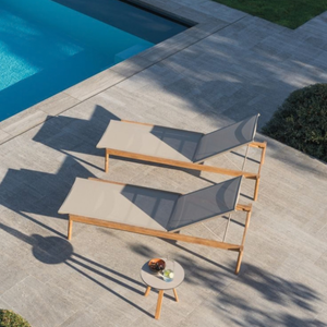 Custom Logo Modern Design Sunlounger Teslin <b>Cushion</b> Solid <b>Back</b> Folding UV Resistant Waterproof for Outdoor Relaxation 3 Years - Product Image 1