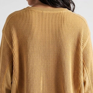Professional Oversized Mockneck Embroidered Fleece Breathable Anti-Wrinkle Quick Dry Sweatshirt Women Casual Wear <b>Mock</b> <b>Neck</b> - Product Image 2