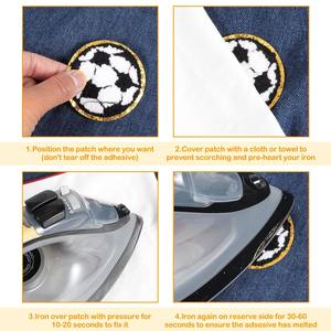 Parches de chenilla navideños al por mayor con reverso termoadhesivo, lentejuelas bordadas de alta calidad, diseño personalizado de Papá Noel, árbol y jengibre - Product Image 3