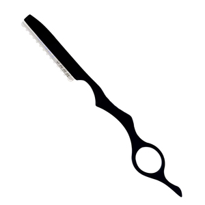 Rasoir professionnel en acier inoxydable noir pour coiffure, rasoir de textureur et d'éclaircissement des cheveux, lame remplaçable, pour la coupe de cheveux - Product Image 1