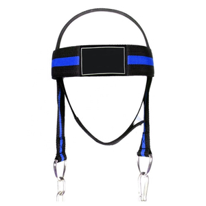 New Arrival Heavy Duty Weightlifting Gym <b>Training</b> Soft Breathable Adjustable Lightweight Neoprene <b>Head</b> Harness Customized High - Product Image 3