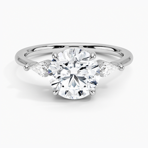 Anillo BOJ 0106 con Corte Redondo, Plata 925, Engaste de Puntas Tipo Cometa, Anillo Solitario con Diamante de 2ct, Color D, VVS1, Moissanita Certificada por GRA, en Oferta - Product Image 1