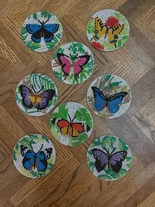 Beautiful Handmade Embroidery Customized Shape Seed Beads <b>Table</b> <b>Protectors</b> Floral Embroidery Beaded Detailing MD HANDICRAFTS - Product Image 6