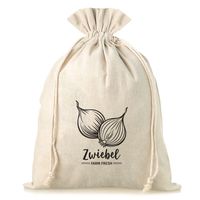 Prix de gros d'usine, sac à cordon personnalisé écologique, sacs en toile de coton blancs réutilisables avec logo imprimé