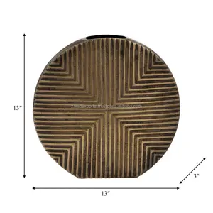 Vase en fibre végétale écologique Royal Home Decor, bords antiques, design sculptural unique pour utilisation en jardin, couleur personnalisée Zahid - Product Image 6