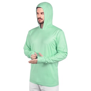 Sudadera de Pesca con Capucha para Hombre, Personalizable con Logotipo, de Secado Rápido, Protección UV, 100% Poliéster, UPF50 - Product Image 1