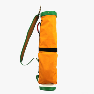 Sacs de golf en cuir PU grande capacité pour la vente en ligne – Dernier style, sacs de golf de luxe à bandoulière, couleur jaune, sacs pour clubs de golf - Product Image 3