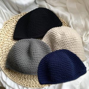 Gorros Kufi de Lana Hechos a Mano con Ganchillo, Gorros Turcos Musulmanes para Hombre, Taqiya, Takke, Gorro Islámico para Rezar, Regalos Ecológicos - Product Image 5