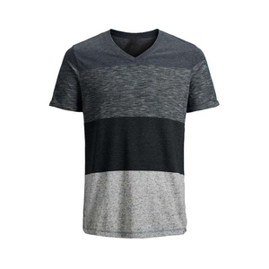 T-shirts décontractés en coton respirant, doux et confortables pour hommes, à col en V, conçus pour un style quotidien avec une sensation naturellement douce. - Product Image 3