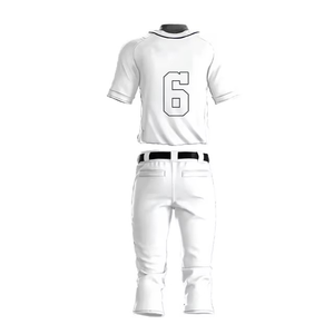 Ensembles d'uniformes de baseball et de softball en coton personnalisés, respirants, grandes tailles pour adultes - Product Image 5