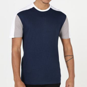 T-shirt uni en coton pour homme, col rond, doux, respirant, décontracté, mode estivale, vêtements personnalisés imprimés en gros - Product Image 5