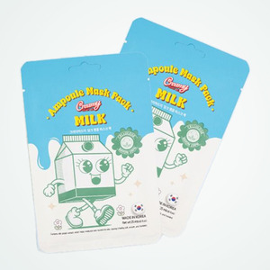 Productos coreanos para el cuidado de la piel CreamyHeartMe Milk Ampoule Mask Pack 25ml 10 piezas mascarilla facial en láminas - Product Image 5
