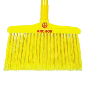 Anchor Floor Sweeper With Long Steel Handle For Wet Floor and Outdoor Cleaning Medium Size Bristles