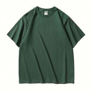 Casual Men's T Shirts High Quality <b>Drop</b> Shoulder Oversized Style Sample Screen Print Custom T Shirt Cotton Blank Men's T-Shirts - Product Image 5