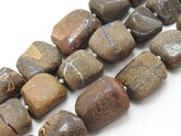 Boulder Opal Multi-Fire Glatt Polierte Nugget-Perlen Lose Braune Edelsteine Strang Zertifiziert von Drittanbietern Australien Großhandelspreis