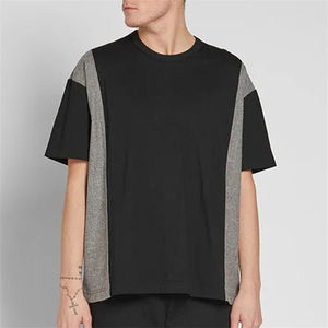 Chemises amples noires unies HSI, coupe ample, vente en gros, vêtements décontractés, t-shirts pour hommes, fabrication pakistanaise, séchage rapide, 100% coton - Product Image 1