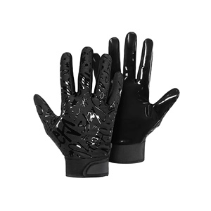 Guantes de Fútbol Americano Personalizados con Silicona Antideslizante en la Palma, Guantes Deportivos para Exteriores a Precio Económico, Guantes de Receptor de Fútbol Americano para Hombre - Product Image 1