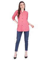Chemise décontractée SAZU en coton et rayonne imprimée pour femme, coupe régulière, tissu léger et doux, boutonnée, haut imprimé tendance