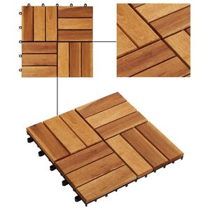 11.8 di Acacia \ "x11.8 \" Set di 20 pavimenti per esterni Premium per Patio o giardino - Product Image 3