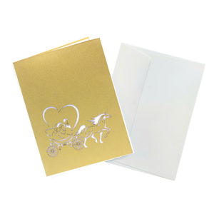 Wholesale 3D Pop Up Card Royal Fairytale Romance Theme, OEM/ODM Manufacturer 3D Wedding Greeting Card, Custom Handcrafted Paper - Product Image 5