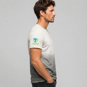 <b>Men</b> Oversized Distressed T <b>Shirt</b> Heavyweight Cotton Fabric Vintage Wash Effect Relaxed Fit Short Sleeve Modern Casual Apparel - Product Image 5