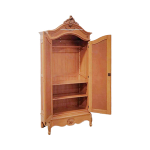 Elegante armario de madera maciza de estilo francés moderno, estantes ajustables de nogal, característica colgante para el hogar, Hotel, dormitorio, Villa - Product Image 5