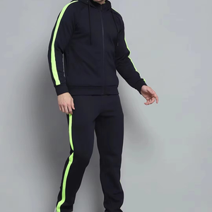 Conjunto Deportivo de Dos Piezas para Hombre, con Capucha, 100% Algodón, Ecológico, Transpirable, Ligero, para Invierno, Ideal para Gimnasio y Jogging - Product Image 4