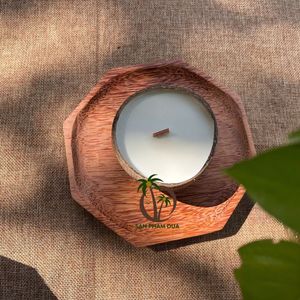 Bougie en noix de coco artisanale fabriquée au Vietnam, écologique, pour la décoration de la maison et de mariage, sans danger pour l'environnement, vente chaude - Product Image 5