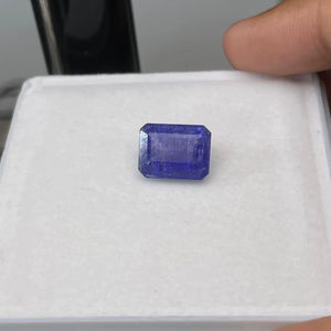 Tanzanita Natural de 7.55 ct, Corte Esmeralda, Calidad AAA con Brillo AAA y Bonito Color, Perfecta para Cualquier Joyería a Precio Económico - Product Image 4