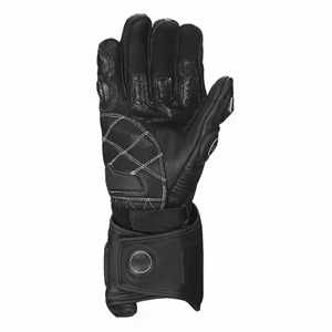 Guantes de Motociclismo de Cuero Genuino para Hombre, Protección de Nudillos de Fibra de Carbono, Guantes Largos de Dedo Completo para Motocicleta - Product Image 6